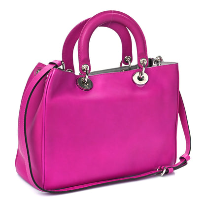 Christian Dior Smooth Calfskin Medium Diorissimo Tote Fuchsia 3 of 9