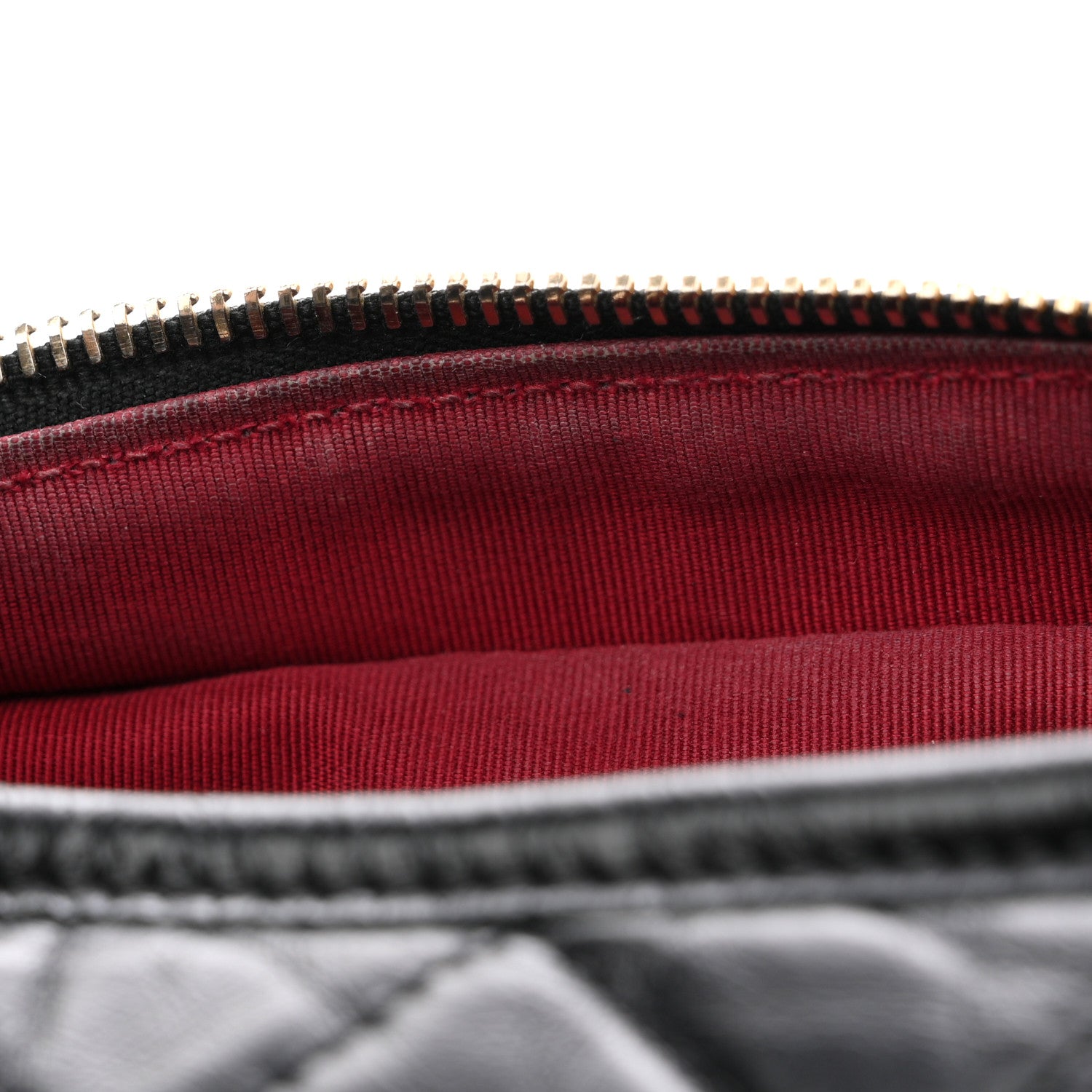 Chanel Aged Calfskin Quilted Small Gabrielle Hobo Black 12 of 13