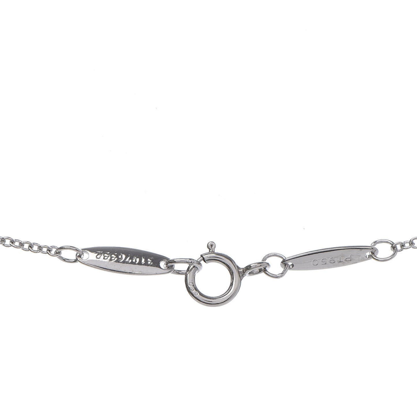 Platinum Diamond .19ct Elsa Peretti Diamonds by the Yard Pendant Necklace