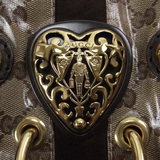 Crystal Monogram Babouska Tote Ebony