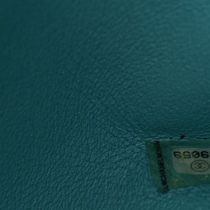 Chanel Caviar Quilted Flap Clutch Light Blue 7 of 10