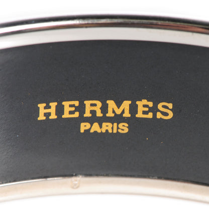 Hermes Enamel Printed Elephants Grazing Wide Bracelet 70 3 of 5