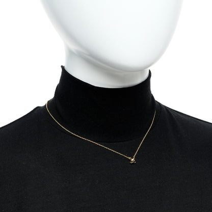 Tiffany 18k Yellow Gold Cross Stitch Pendant Necklace 2 of 6