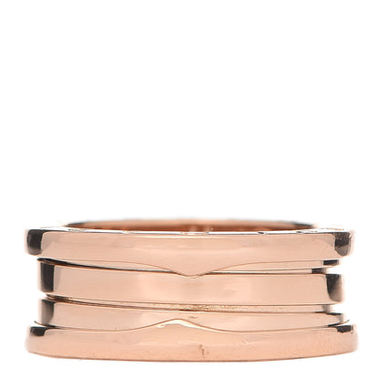 Bulgari 18K Rose Gold B.Zero1 Three-Band Ring 55 7.25 1 of 7