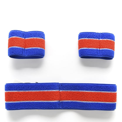 Gucci Cotton Logo Headband and Wrist Set M Blue Orange 2 of 4