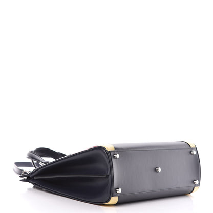 Gucci Smooth Calfskin Medium Zumi Top Handle Bag Blue Romantic Cerise Butter Multicolor 4 of 14