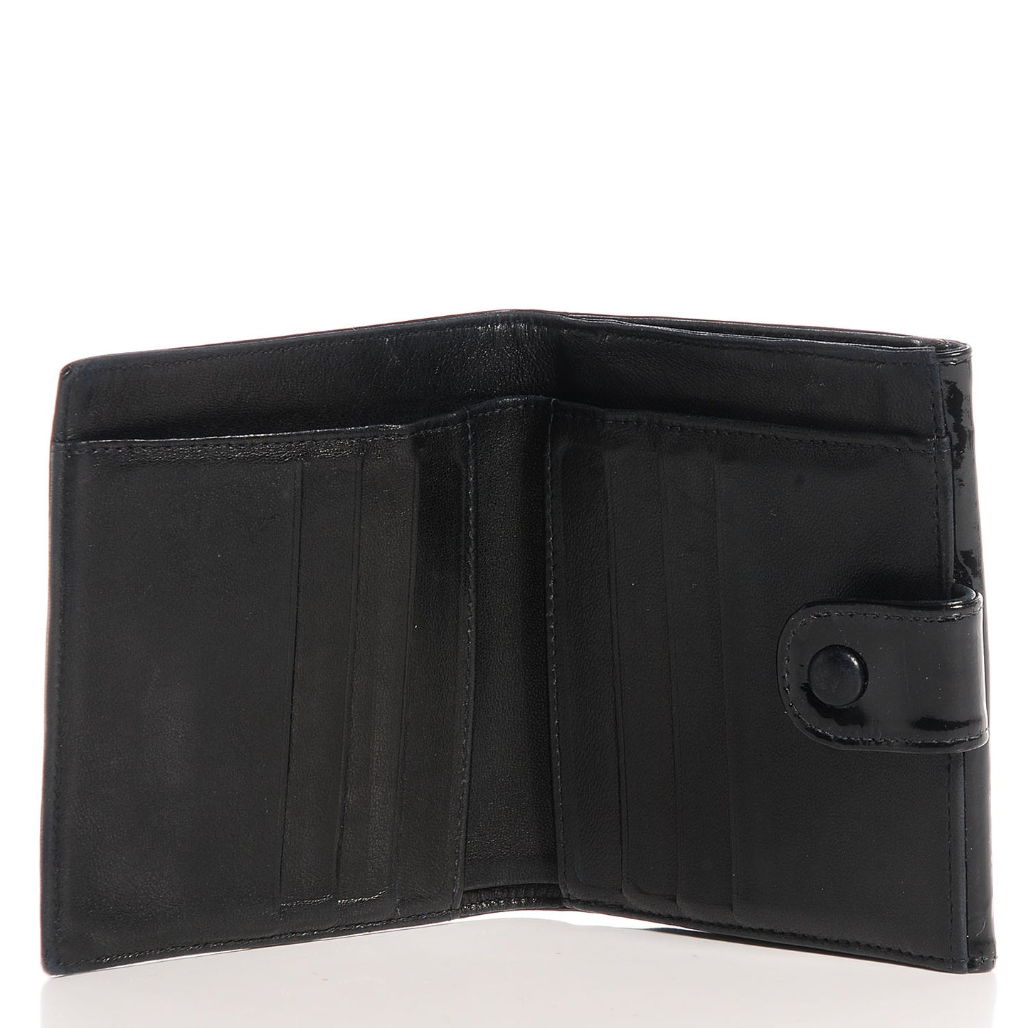 Patent Compact CC Wallet Black