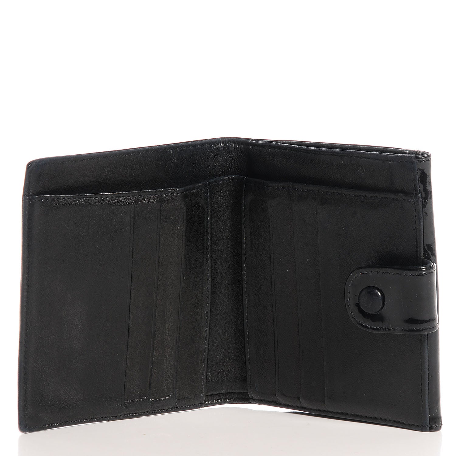 Chanel Patent Compact CC Wallet Black 5 of 7