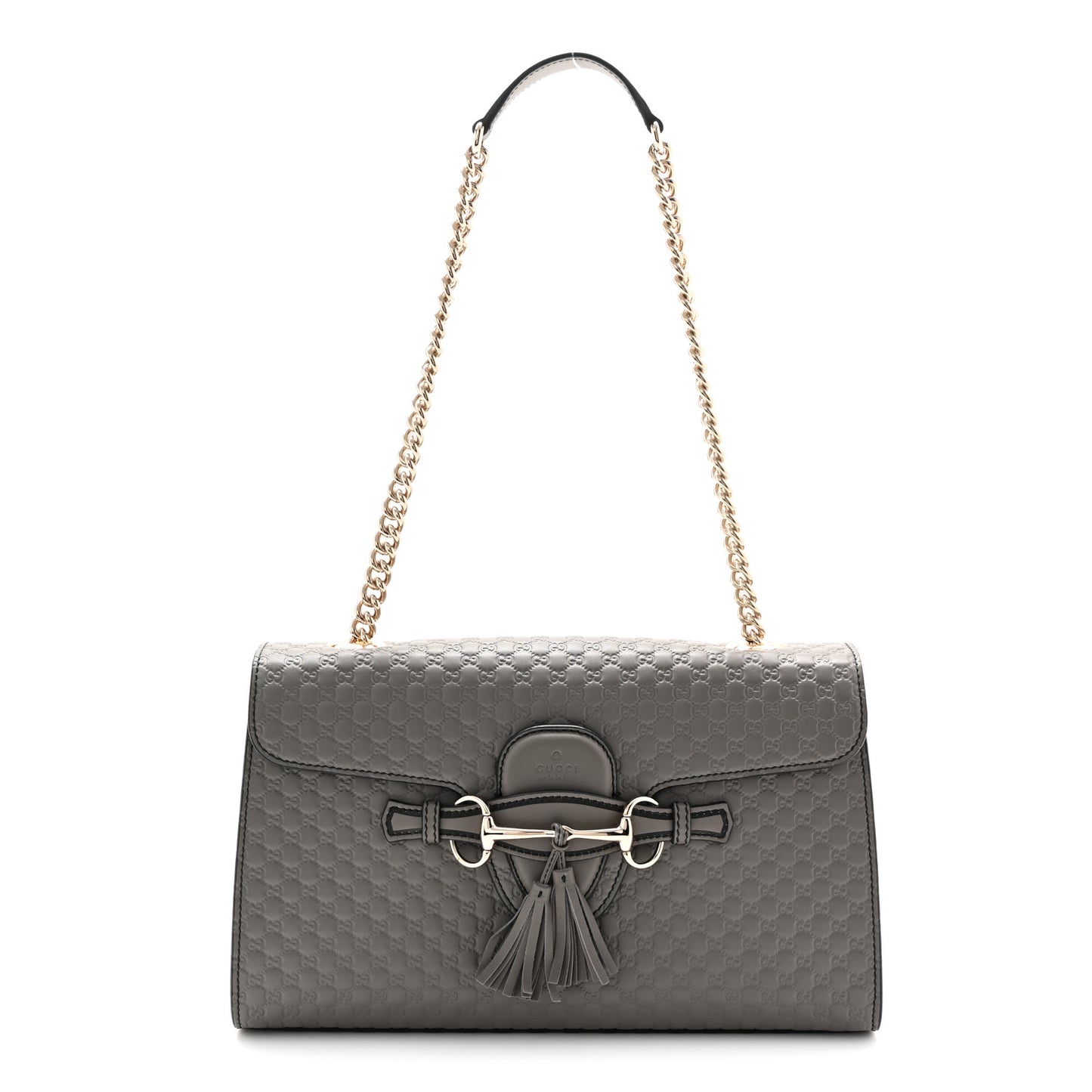 Soft Microguccissima Medium Emily Chain Shoulder Bag Loess