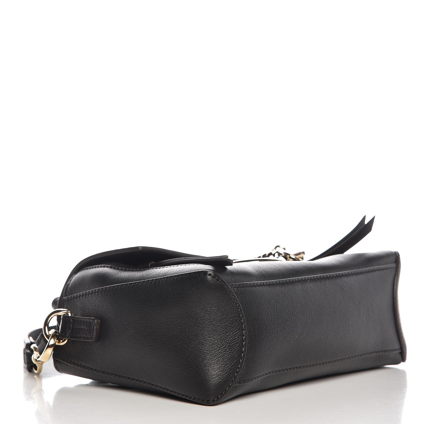 Calfskin Mini Faye Day Shoulder Bag Black