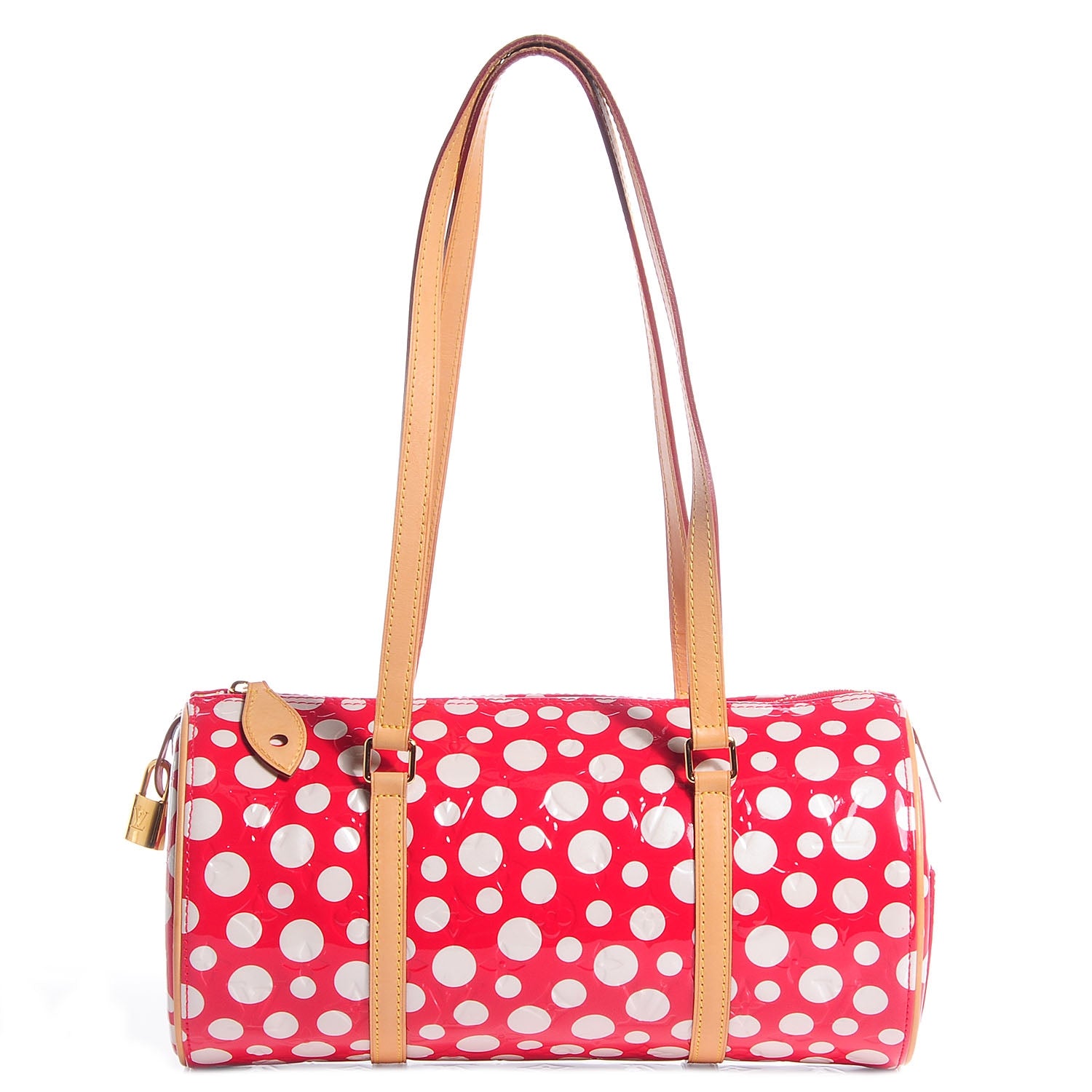 Louis Vuitton Vernis Kusama Infinity Dots Papillon 30 Red 1 of 8
