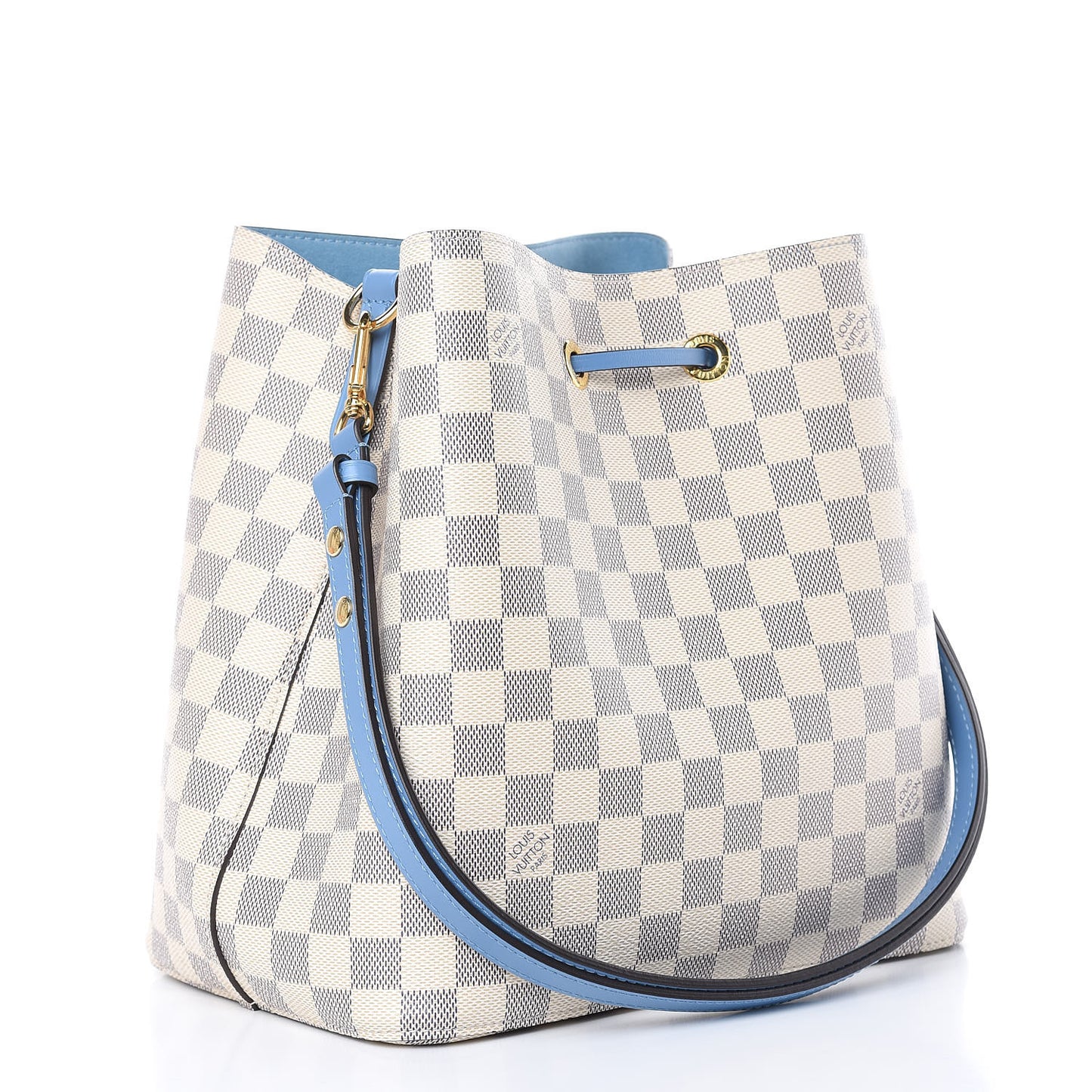 Damier Azur Neonoe MM Bleuet