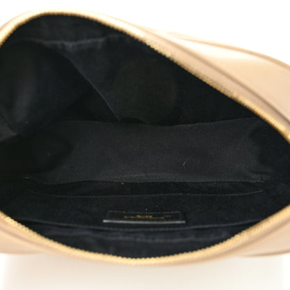 Saint Laurent Calfskin Matelasse Monogram Lou Camera Bag Dark Beige 5 of 14