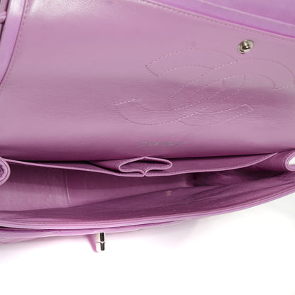 Chanel Lambskin Quilted Jumbo Double Flap Purple 5 of 8