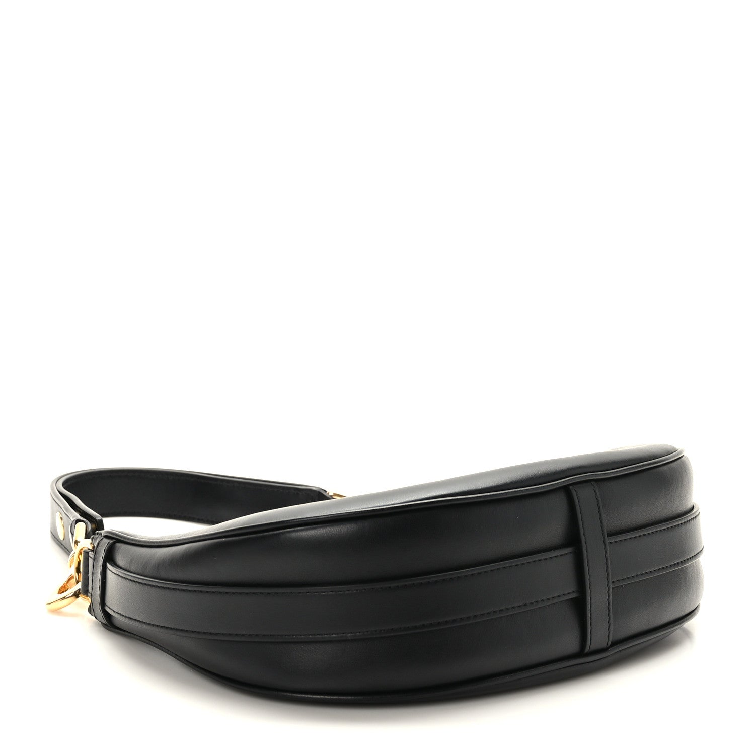 Celine Smooth Calfskin Medium Strap Ava Shoulder Bag Black 4 of 9