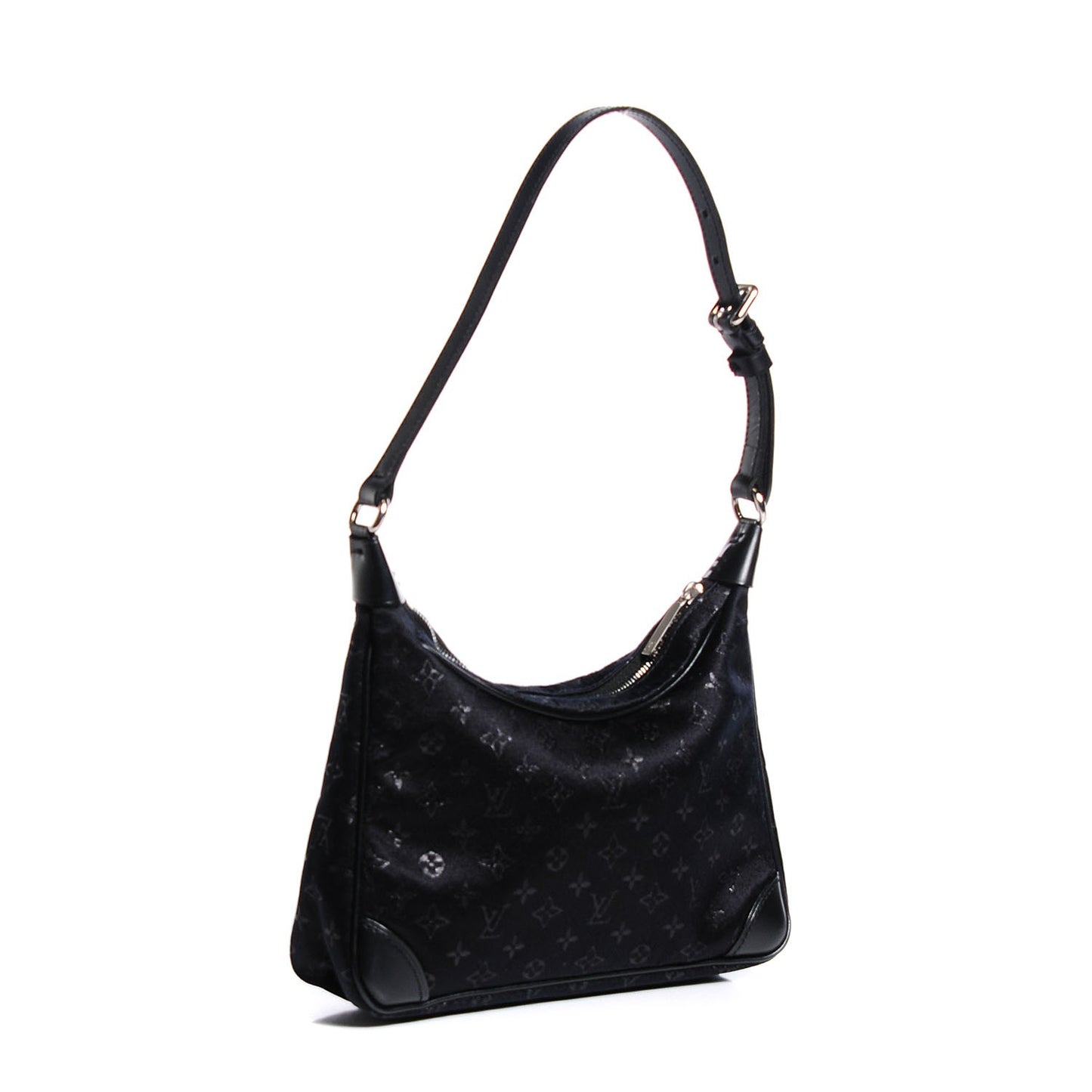 Satin Monogram Little Boulogne Black