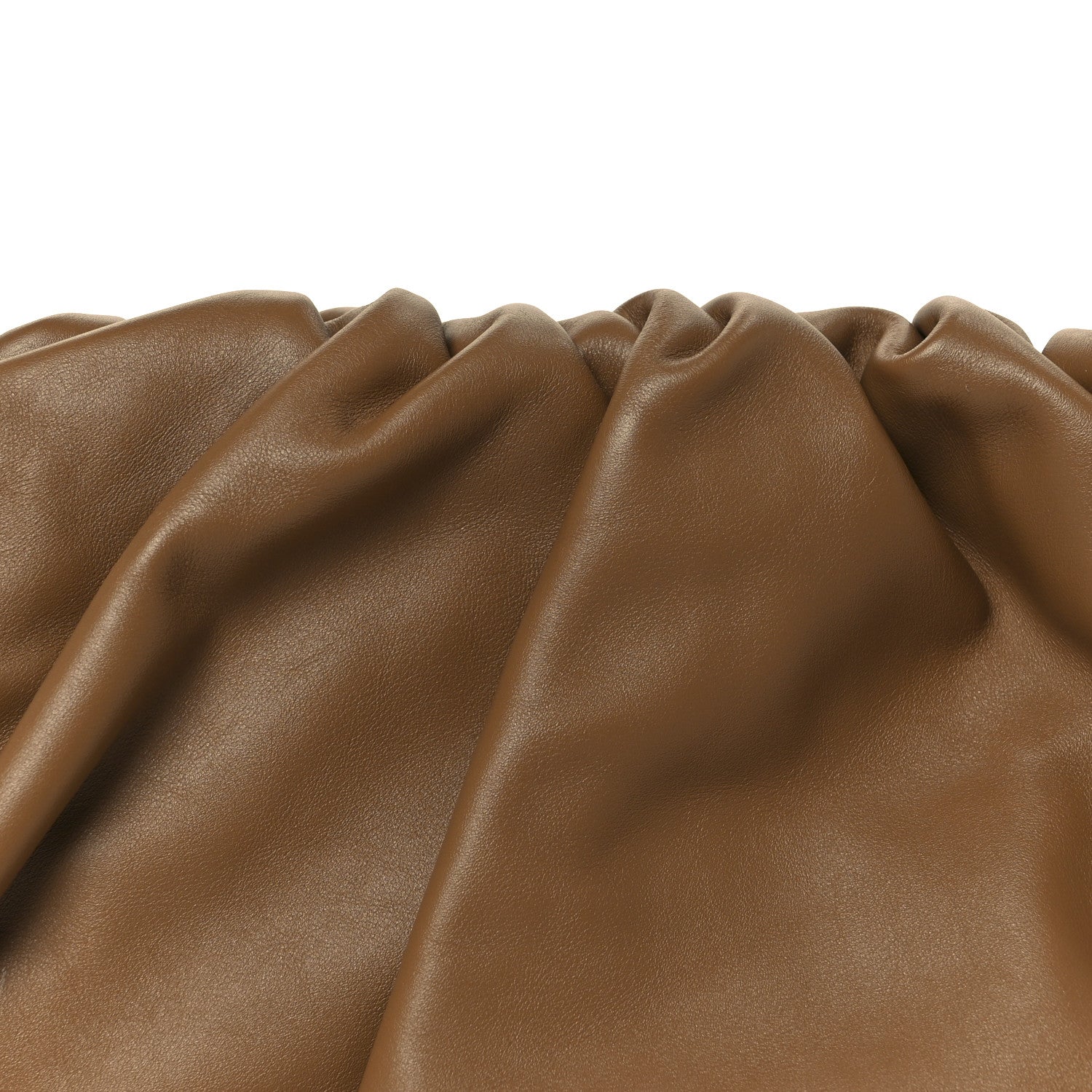 Bottega Veneta Smooth Butter Calf The Pouch Oversized Clutch Teak 9 of 11