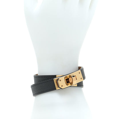 Hermes Epsom Kelly Double Tour Bracelet S Black 2 of 8