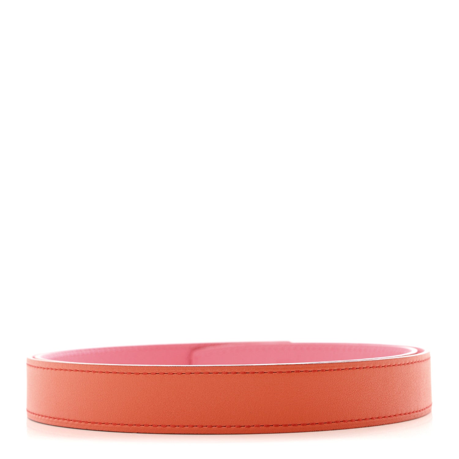 Hermes Epsom Swift 24mm Belt Strap 90 36 Rose Azalee Orange Poppy 2 of 6