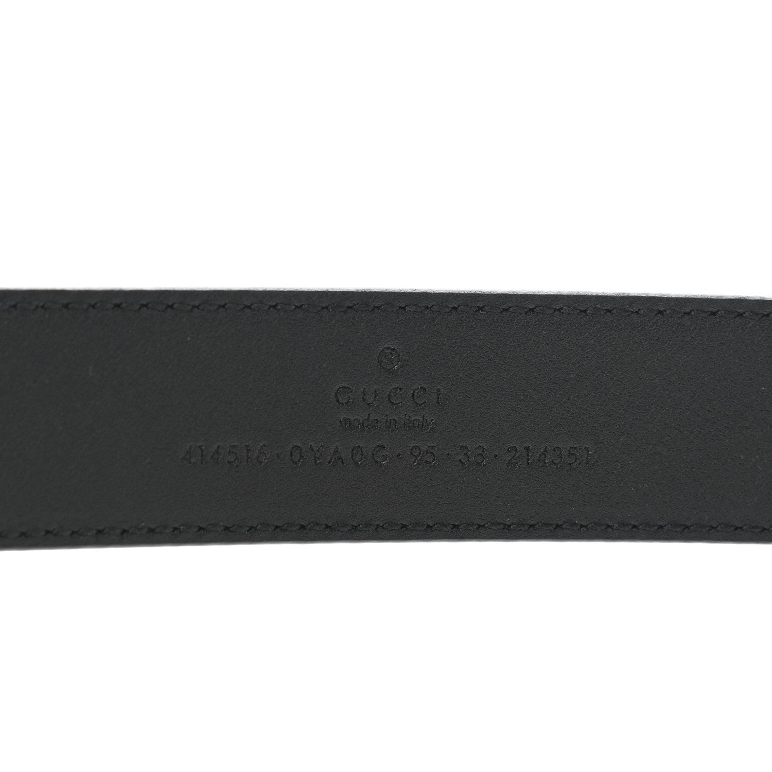 Gucci Plutone Calfskin Double G 30mm Belt 95 38 Black 5 of 6