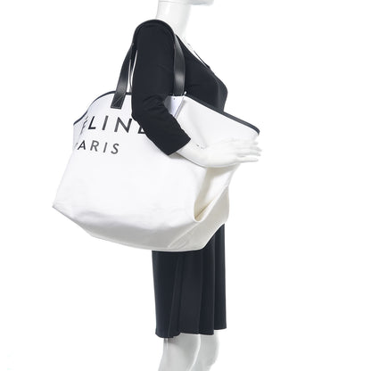 Celine Textile Medium Made In Tote Black White 2 of 19