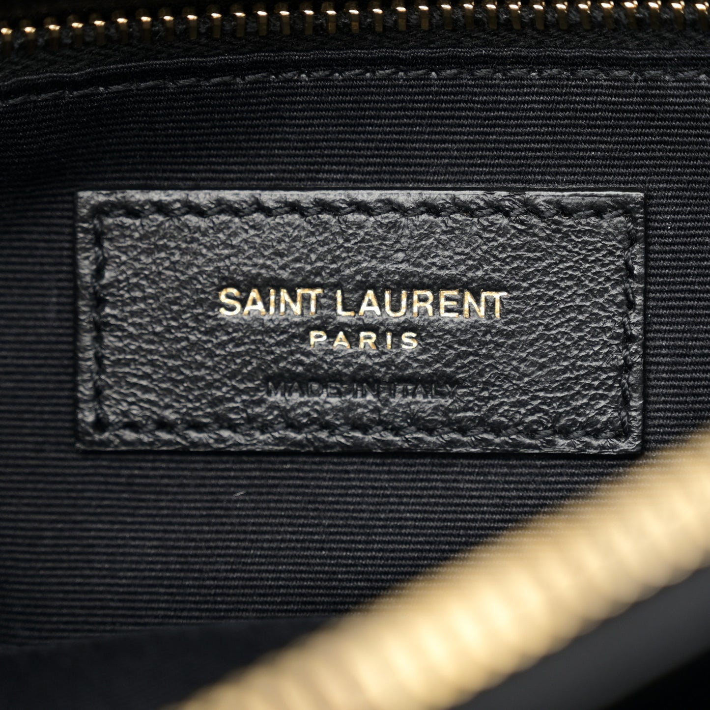 Calfskin Y Quilted Monogram Medium Loulou Chain Satchel Black