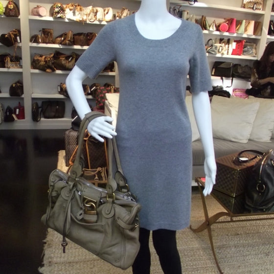 Chloe Leather Paddington Large Tote Taupe 2 of 17