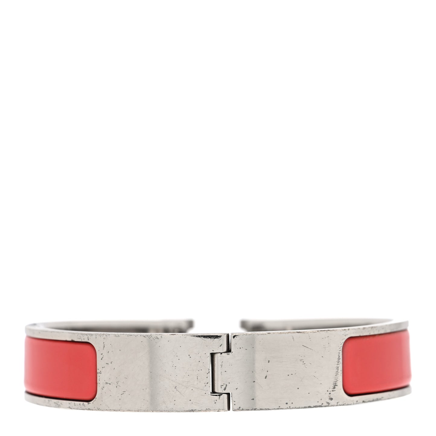 Enamel Narrow Clic Clac H Bracelet PM Rouge Corail