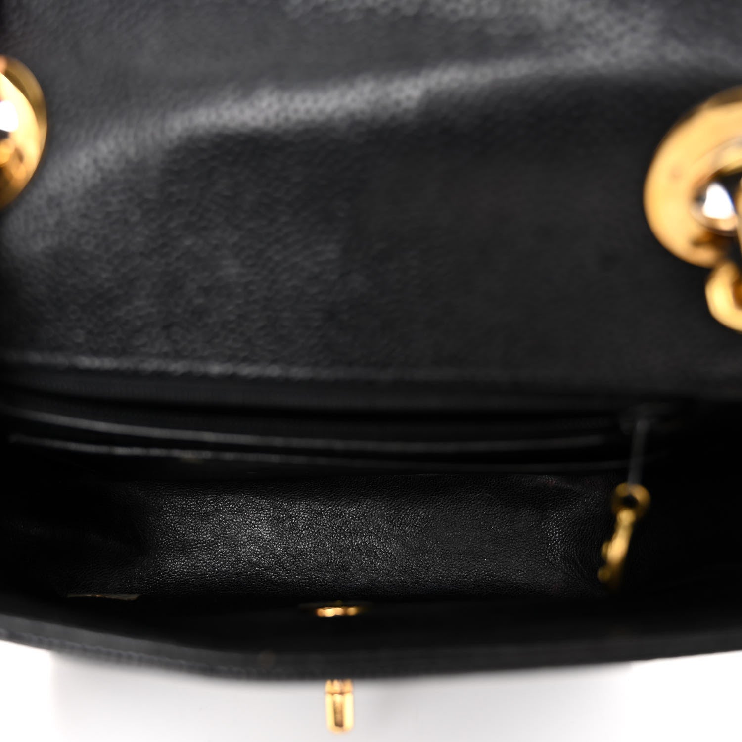 Chanel Caviar Chevron Mini Flap Black 5 of 10