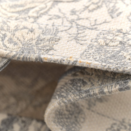Christian Dior Canvas Embroidered Medium Dioriviera Toile De Jouy Book Tote Gray 12 of 13