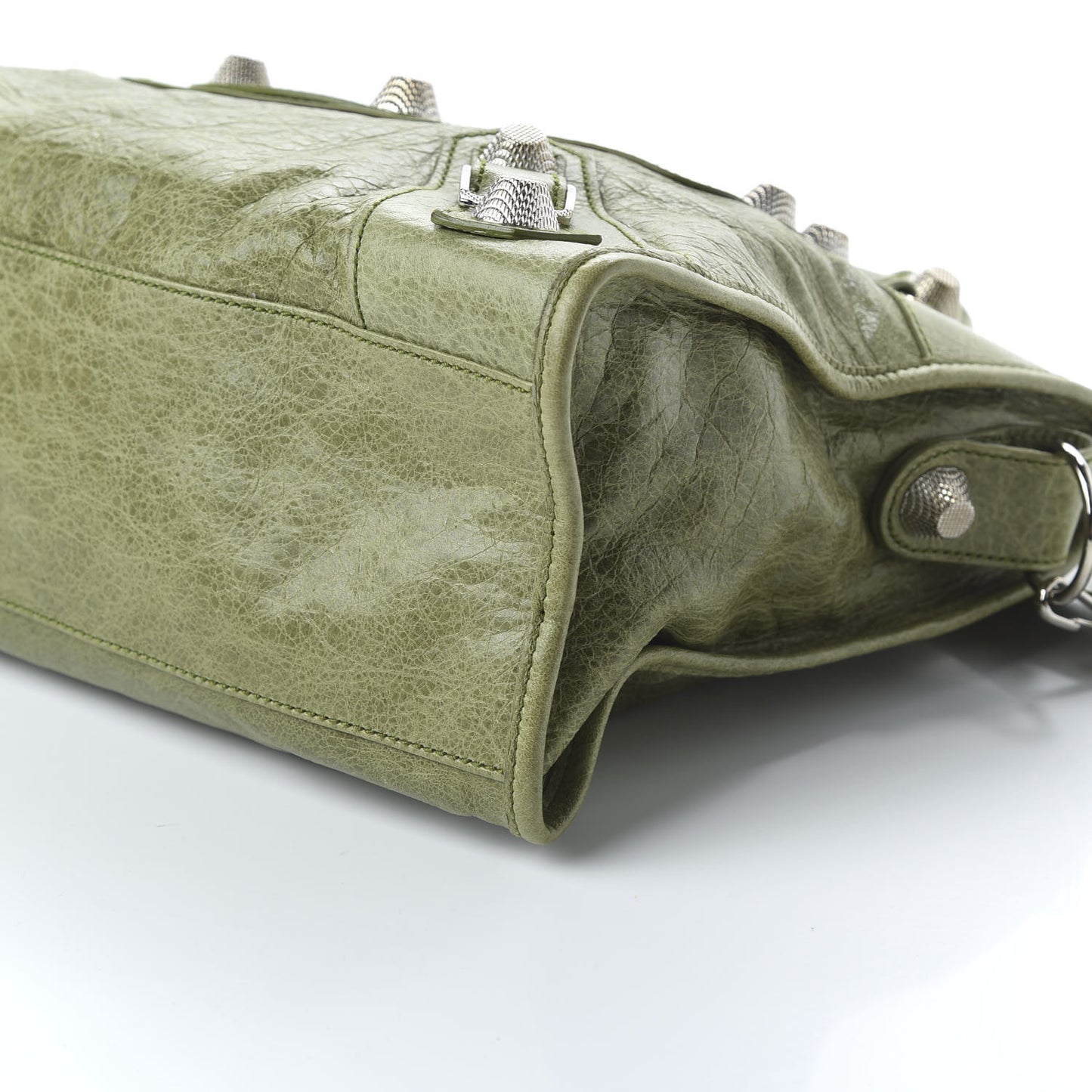 Agneau Giant 21 Silver Hardware City Light Olive