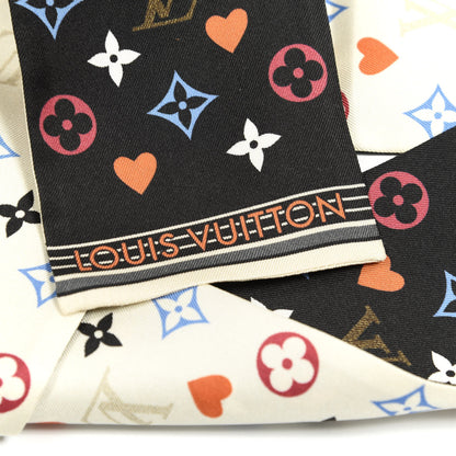 Louis Vuitton Silk Game On Bandeau Black White 2 of 3