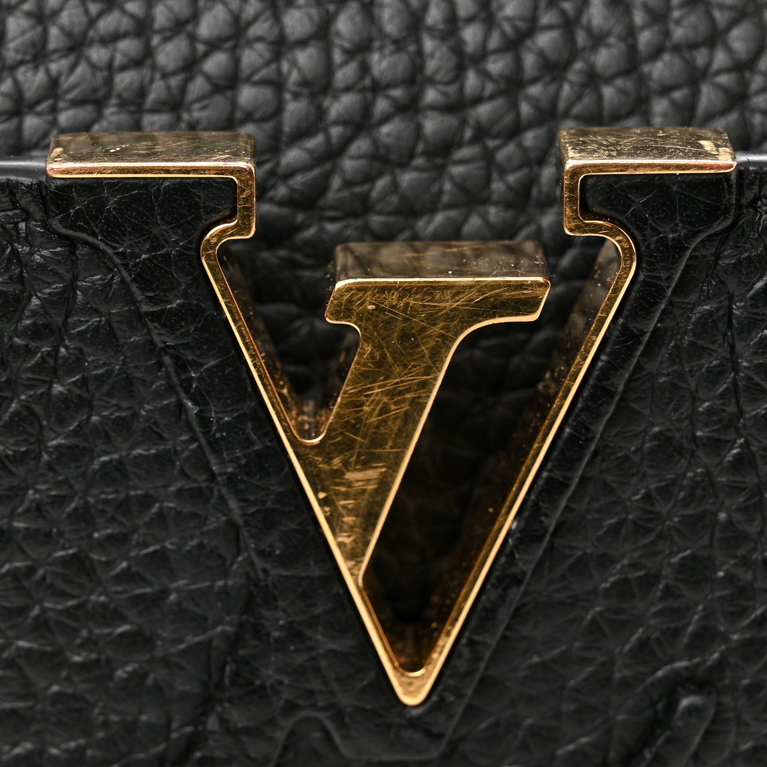 Louis Vuitton Taurillon Mini Capucines Black 10 of 14
