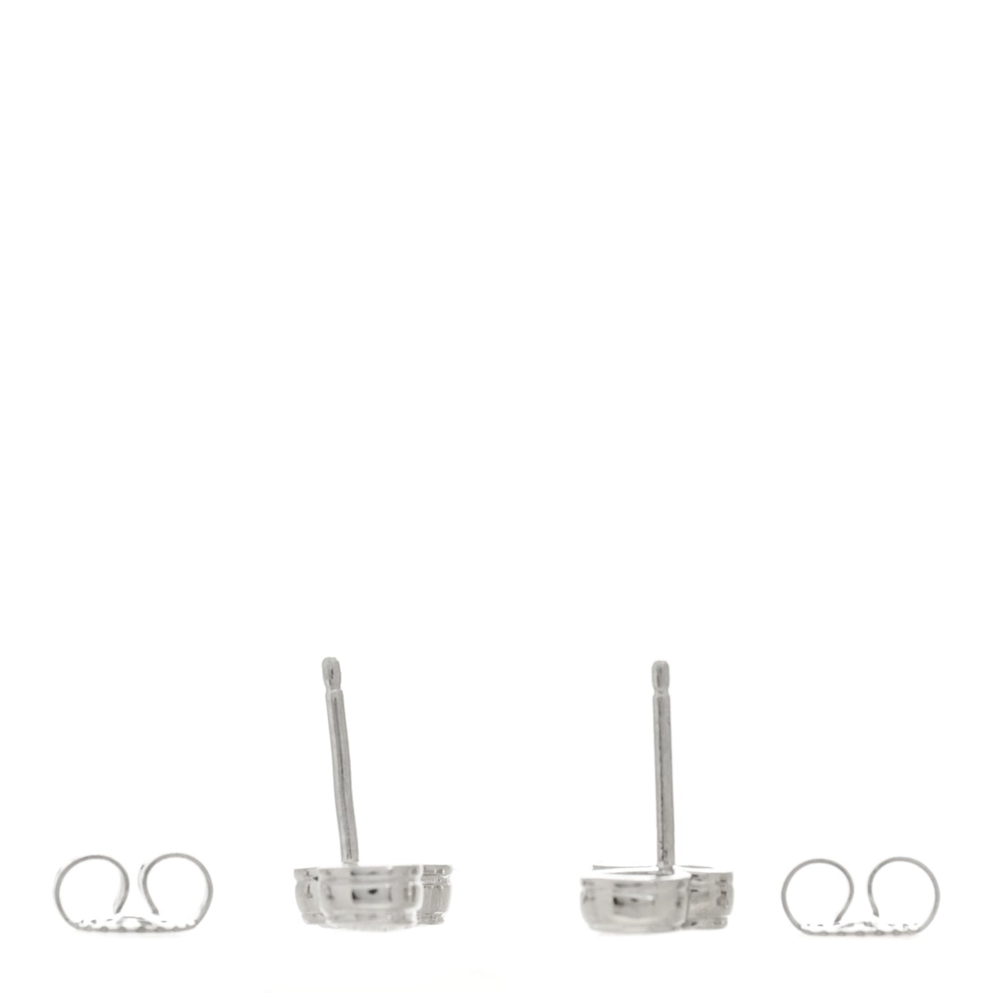 Platinum Diamond Bubbles Stud Earrings