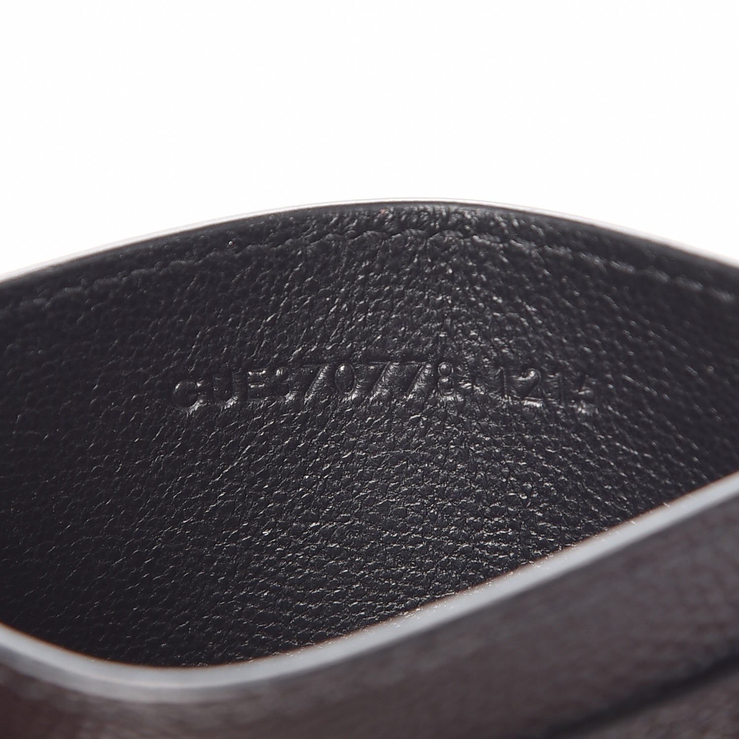 Saint Laurent Grain De Poudre Monogram Credit Card Case Black 7 of 8
