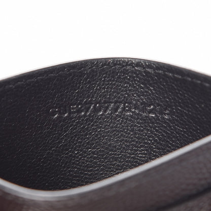 Saint Laurent Grain De Poudre Monogram Credit Card Case Black 7 of 8