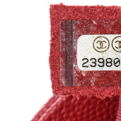 Chanel Caviar Macro Chevron Small Single Flap Red 9 of 9