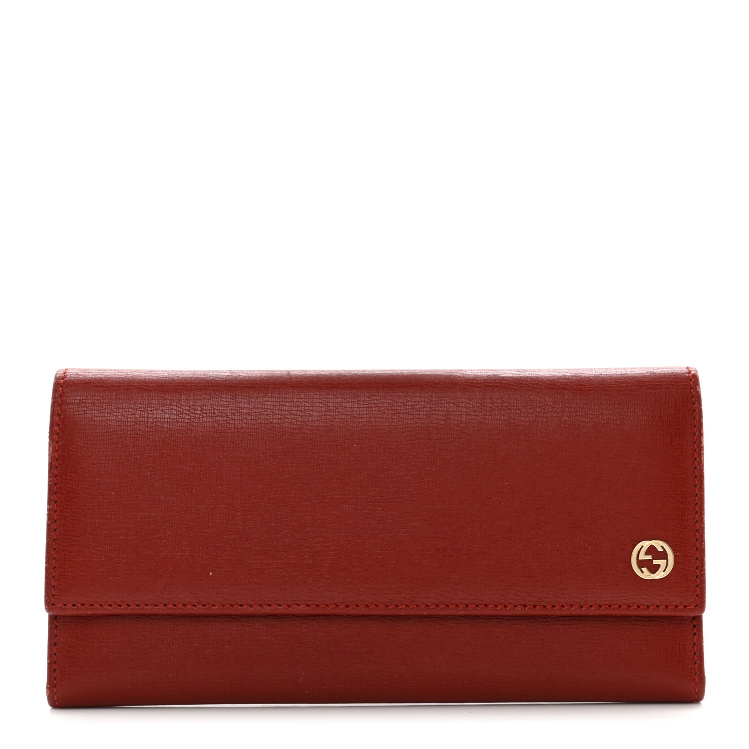 Gucci Calfskin GG Continental Wallet Red 1 of 10