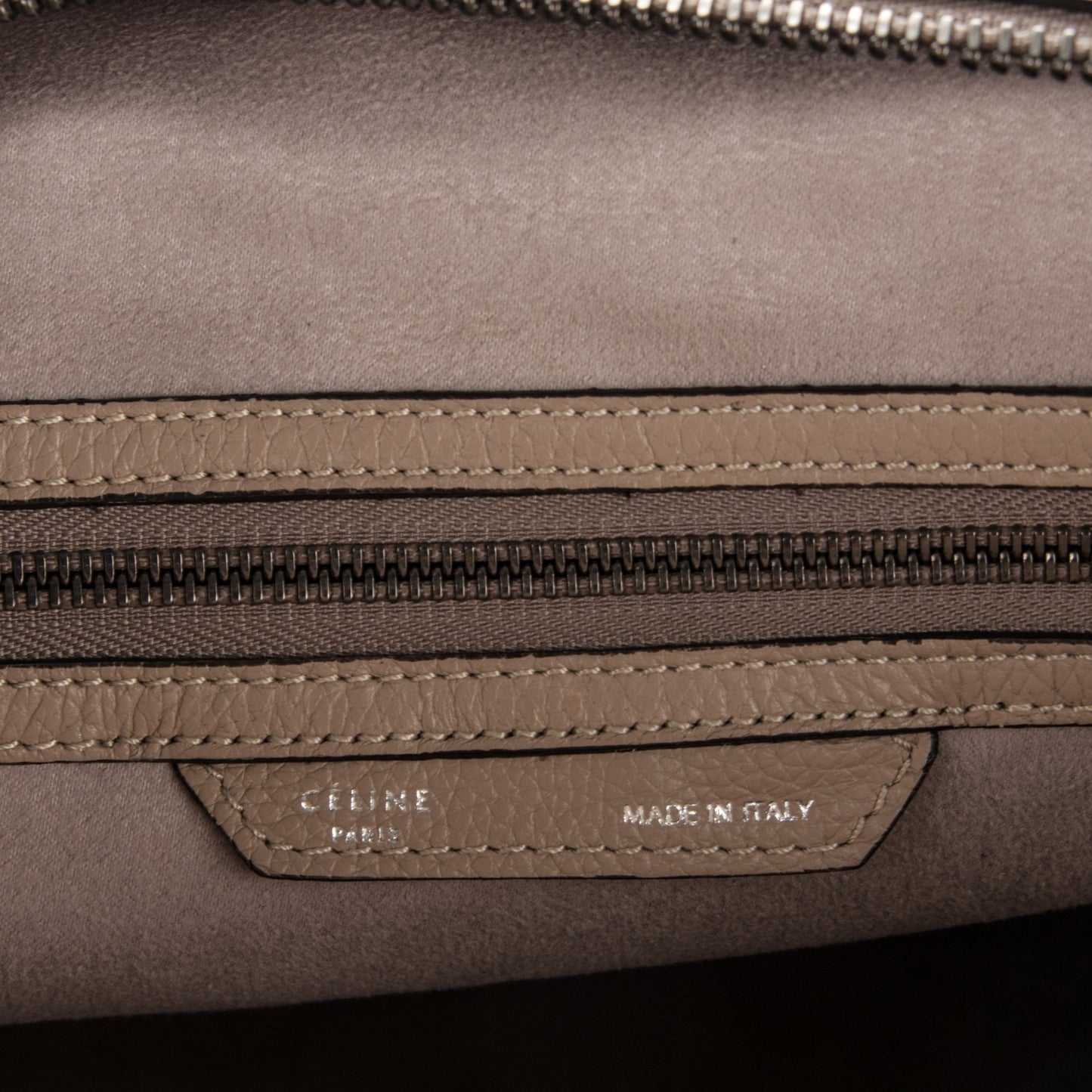 Drummed Calfskin Mini Luggage Dune