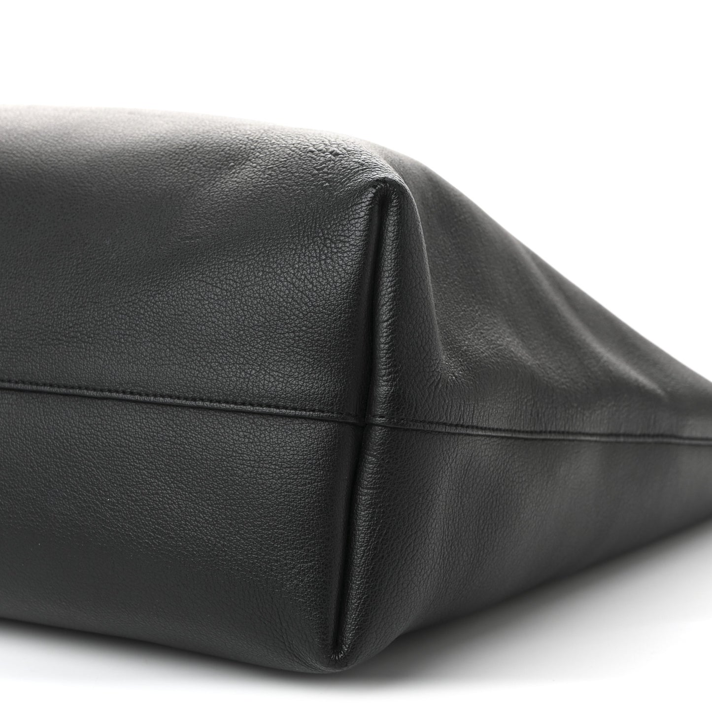 Calfskin Large Shopping Tote Black