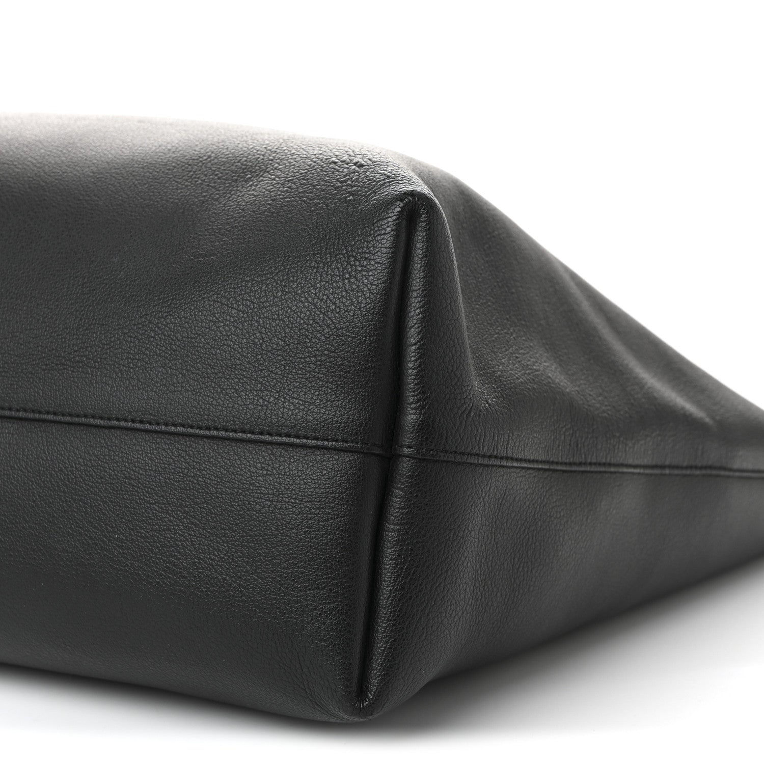 Saint Laurent Calfskin Large Shopping Tote Black 10 of 14