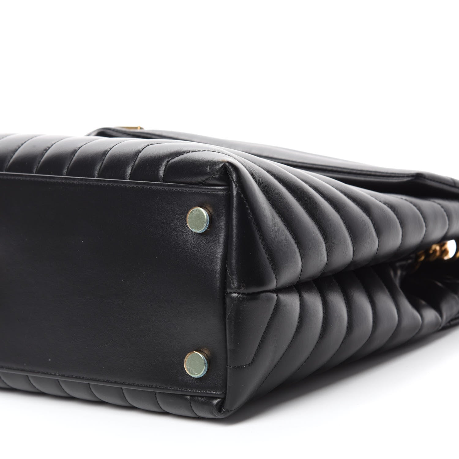 Saint Laurent Calfskin Y Quilted Monogram Large Loulou Chain Satchel Black 7 of 10