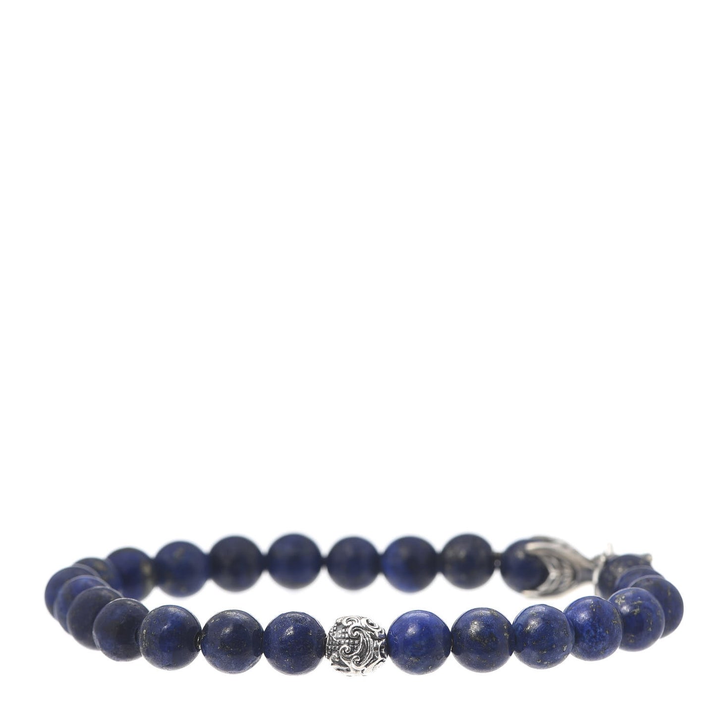 Sterling Silver Lapis Lazuli 8mm Spiritual Beads Bracelet