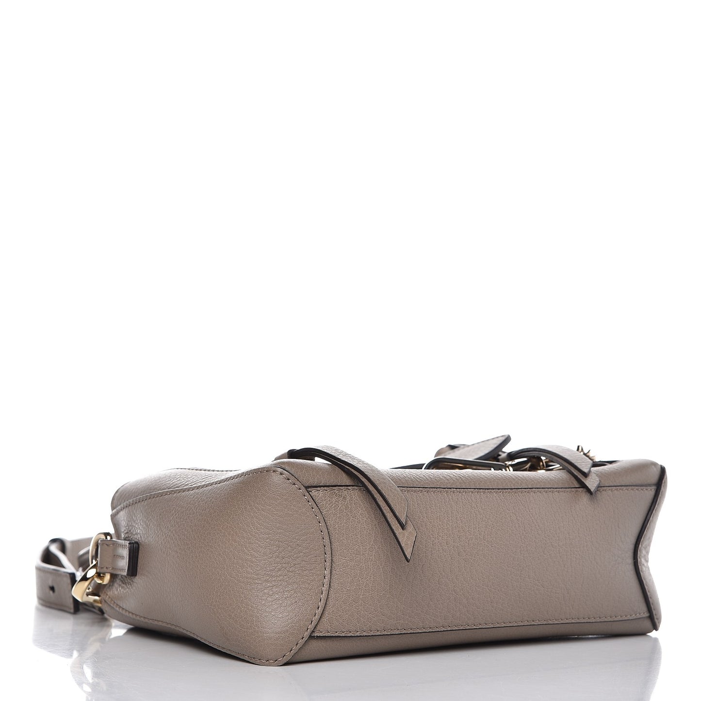Calfskin Mini Faye Day Shoulder Bag Motty Grey
