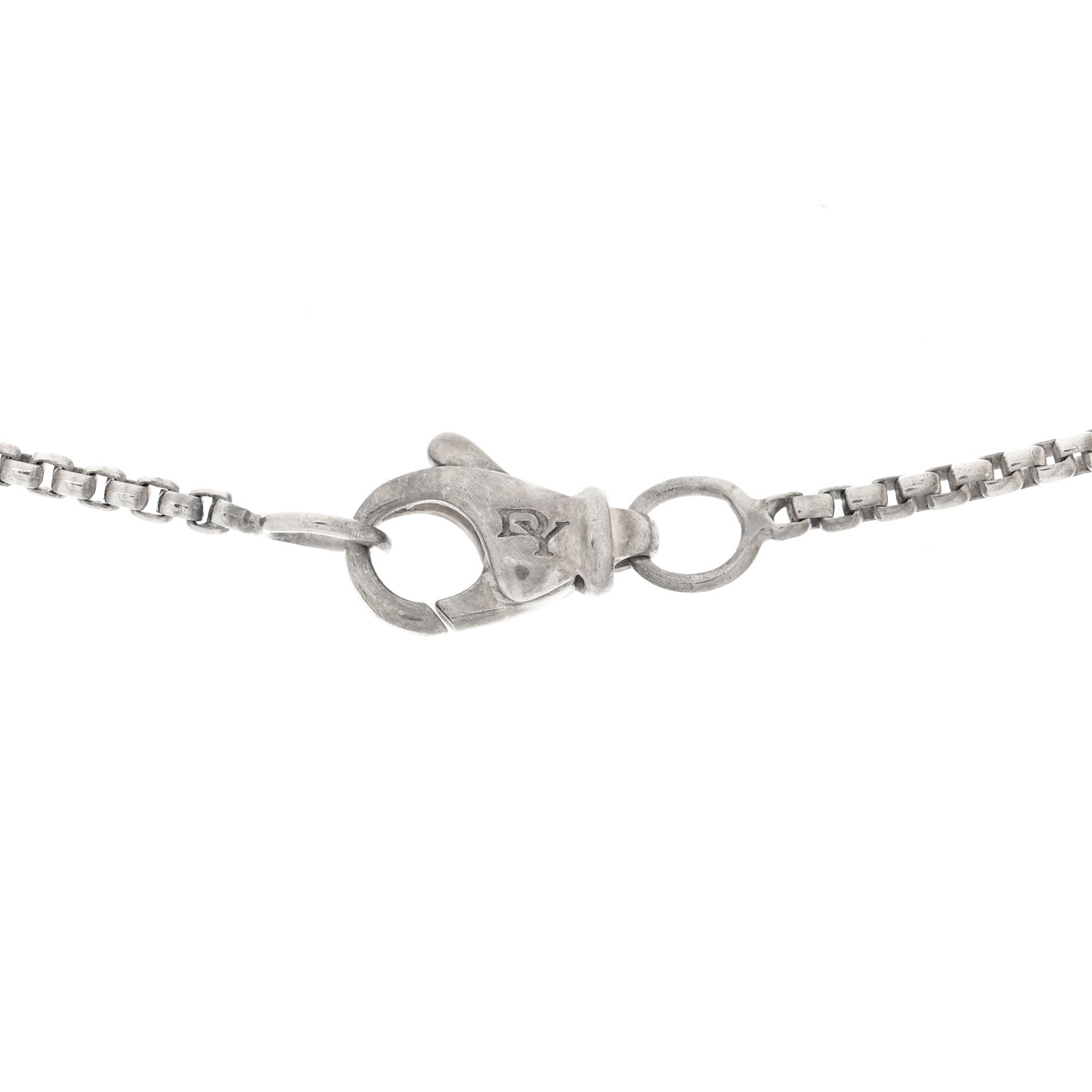David Yurman Sterling Silver 18K Yellow Gold Diamond Citrine Yellow Sapphire 7mm Petite Albion Necklace 5 of 5