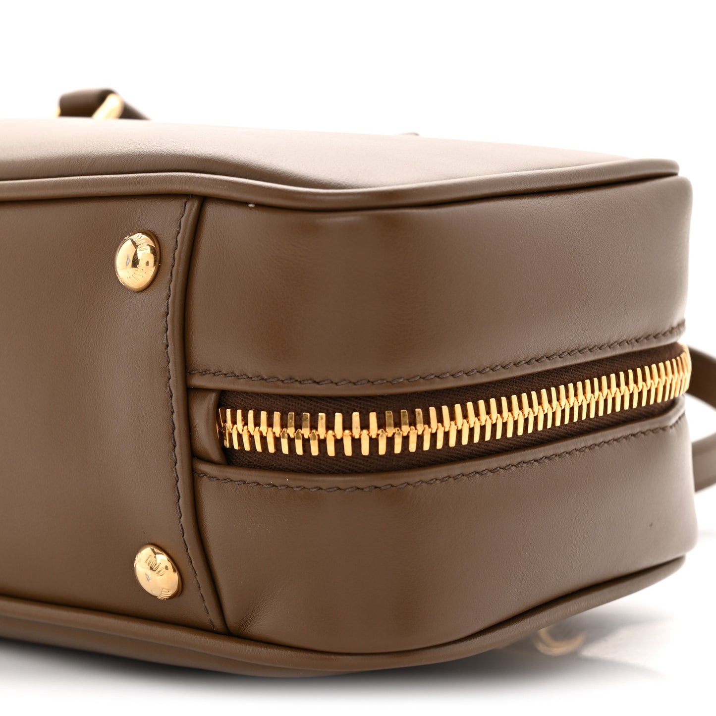 Calfskin Large Arcadie Top Handle Bag Tundra