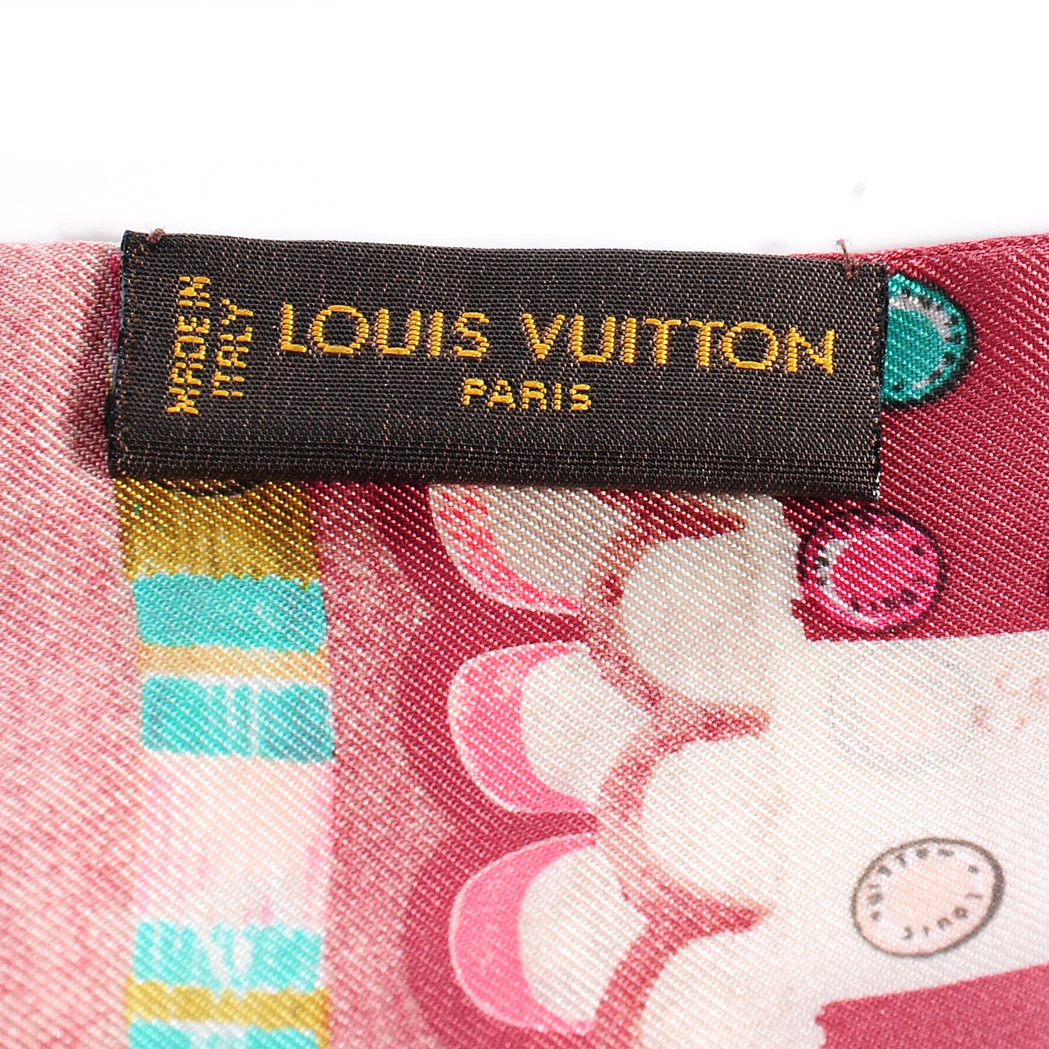 Louis Vuitton Silk Escale Bandeau Pink 4 of 5