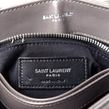 Saint Laurent Calfskin Y Quilted Monogram Toy Loulou Crossbody Bag Earth 6 of 9