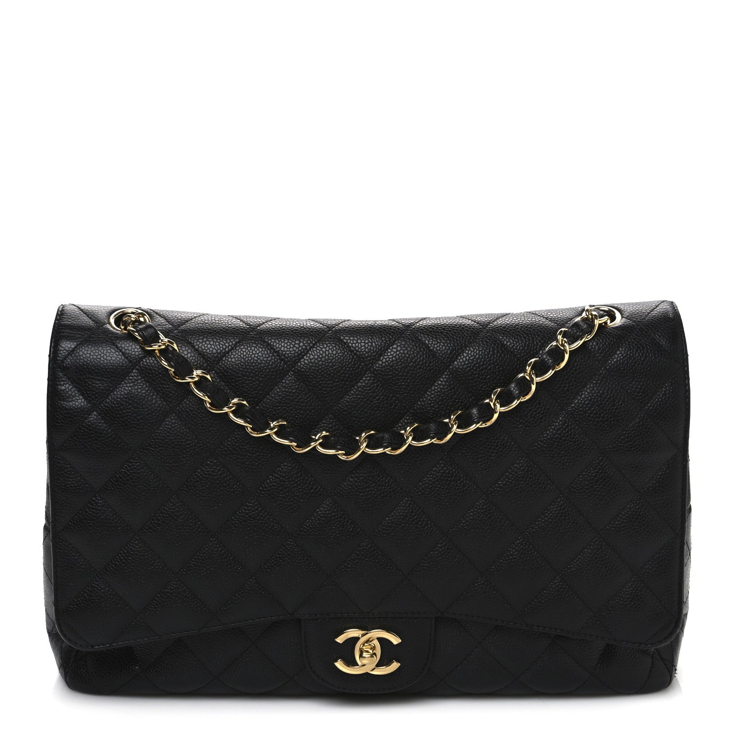 Chanel Caviar Quilted Maxi Double Flap Black 1 of 11