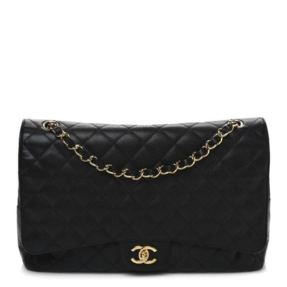 Chanel Caviar Quilted Maxi Double Flap Black 1 of 11